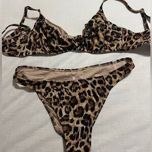 Shade and shore leopard bikini